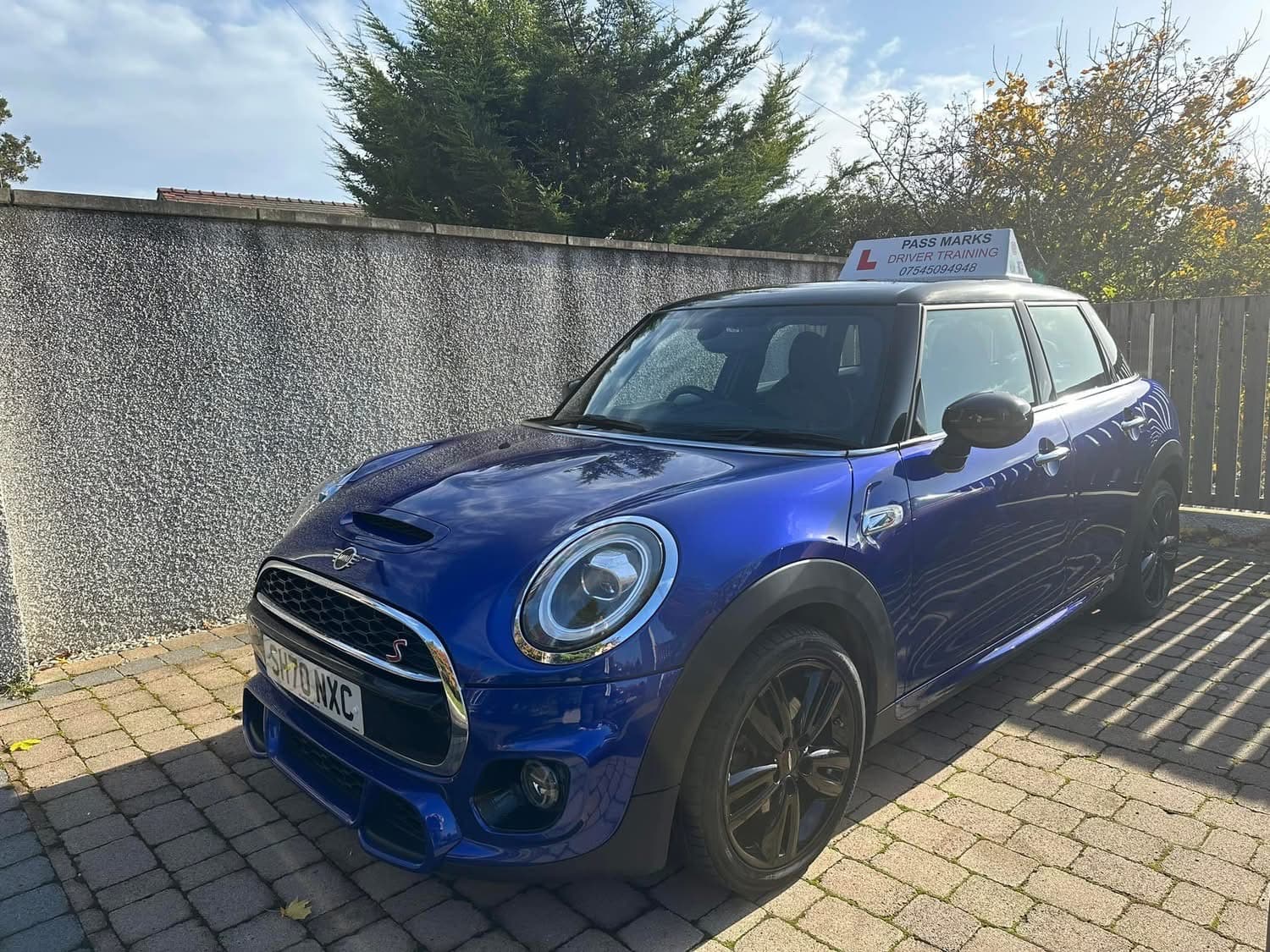 Mark Taylor's branded Pass Marks driving instructor car